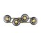 Homeroots 10.75 x 29.25 x 8.25 in. Lunette 4-Light Aged Brass Sconce 398790 - alternate 4